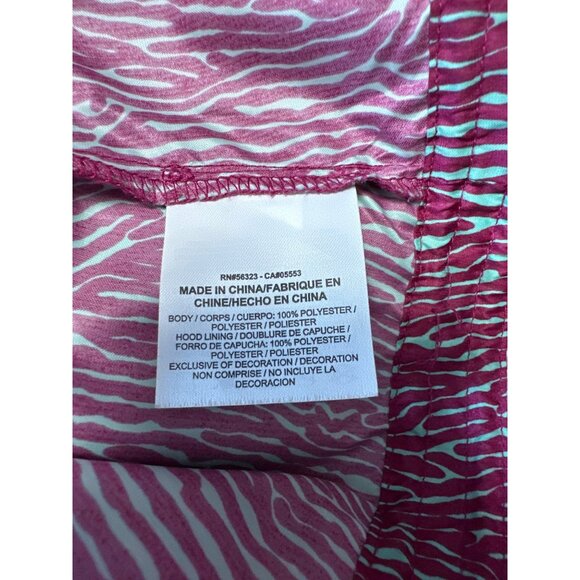 Nike Full Zip Hooded Windrunner Jacket in Purple and Mint Zebra Size L - Picture 9 of 12